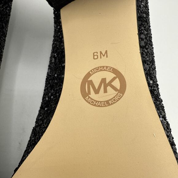 Michael Kors Arabella Studded Shoes Size 6M Black Suede Block Kitten‎ Heel NWB - Picture 10 of 13
